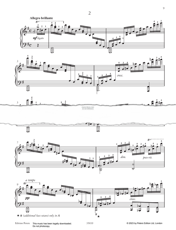 Produktgalerie: Seite 1 von 1 Etude in G major, Adolph von Henselt, Klavier