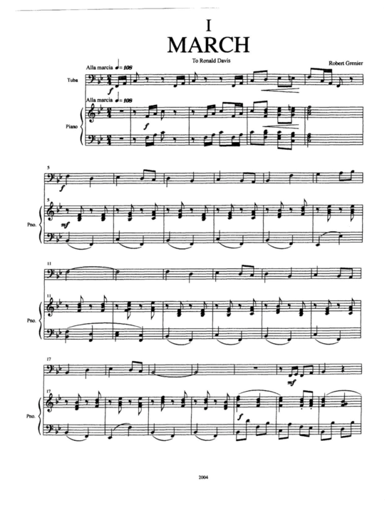 Produktbild zu: Tuba Suite Robert Grenier