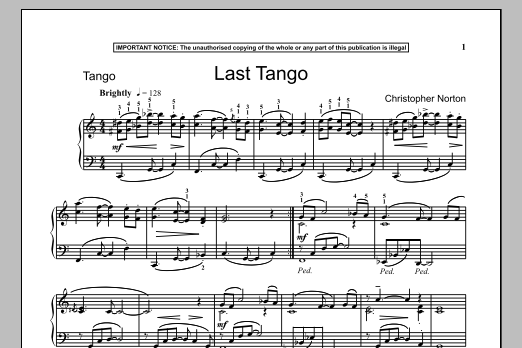 Product gallery: Page 1 of 1 Last Tango, Christopher Norton