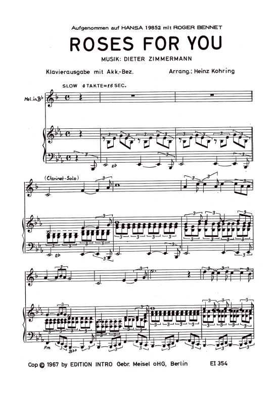 Produktbild zu: Roses For YouRoger Bennet