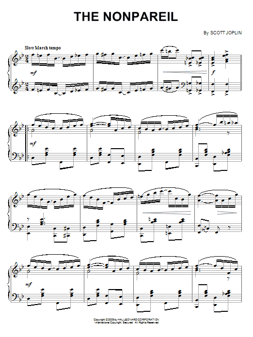Product gallery: Page 1 of 1 The Nonpareil, Scott Joplin