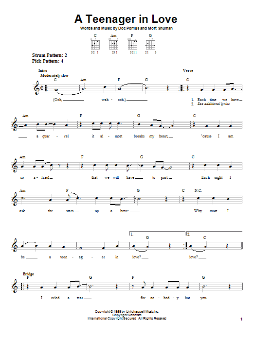 Product gallery: Page 1 of 1 A Teenager In Love, Dion & The Belmonts