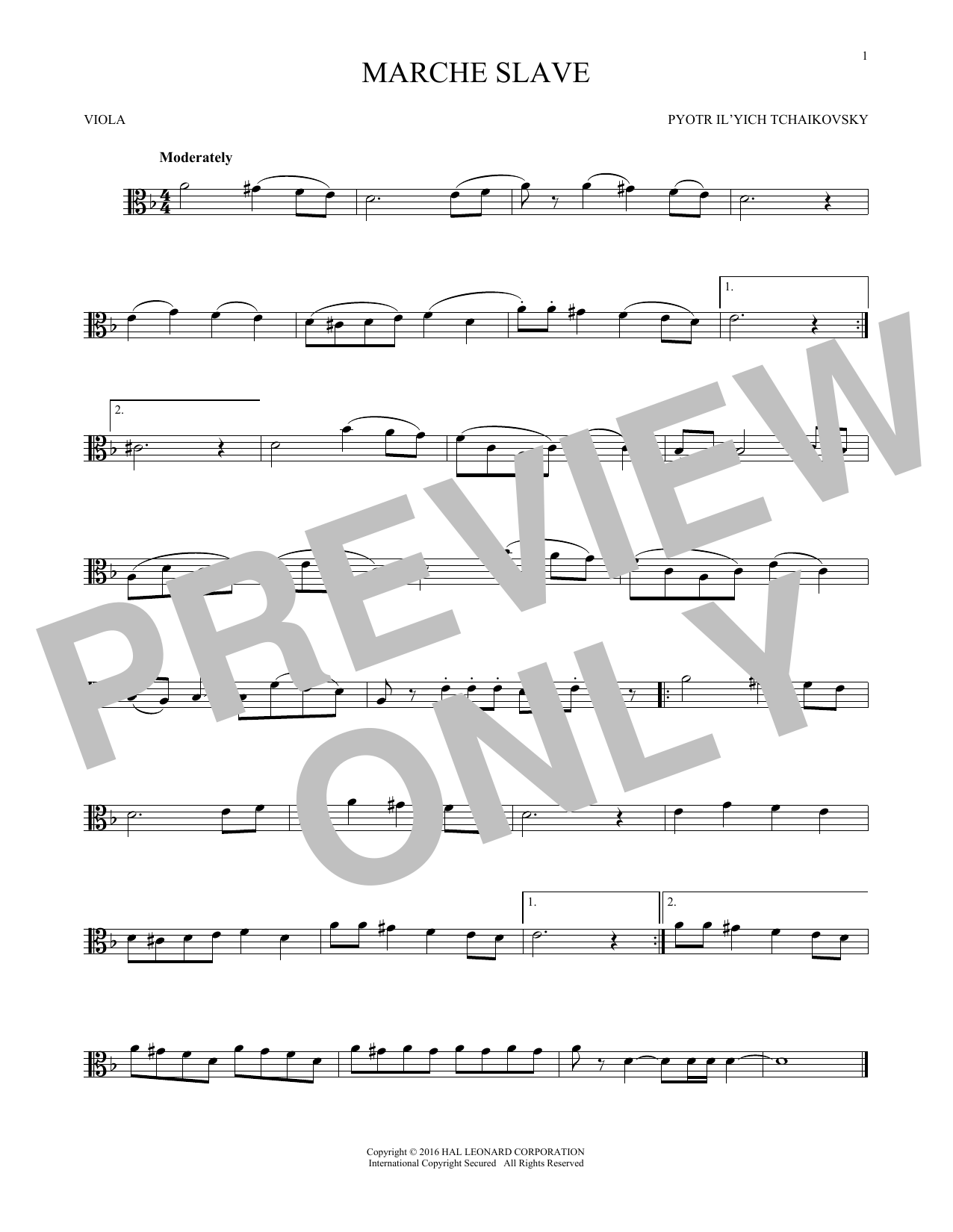 Product gallery: Page 1 of 1 Marche Slav, Op. 31, Pyotr Il'yich Tchaikovsky