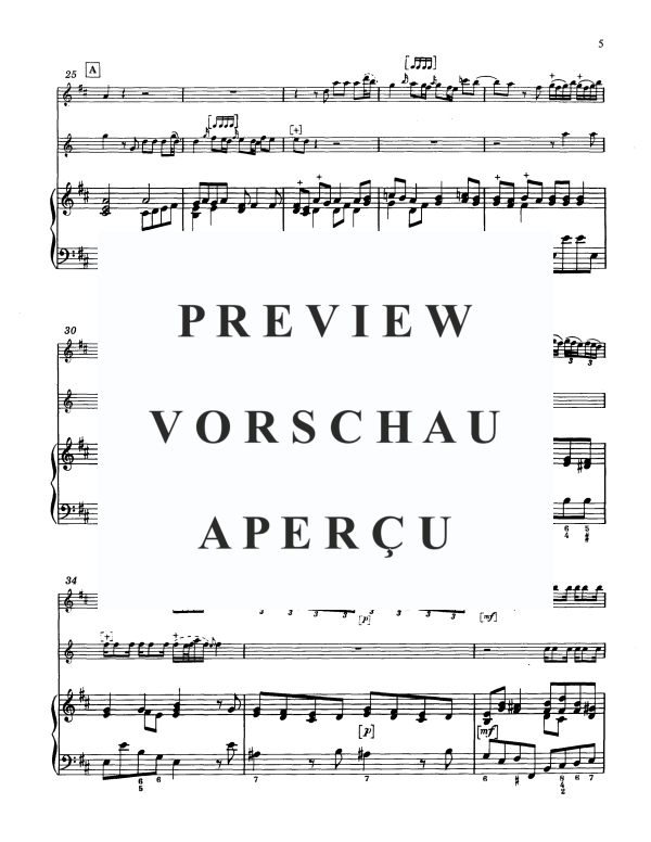Produktgalerie: Seite 7 von 11 Trio in D-Dur, , Violine, Horn und Klavier/Cembalo BC