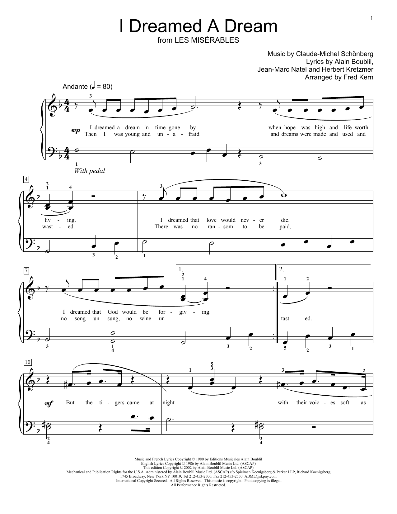 Produktbild zu: I Dreamed A Dream