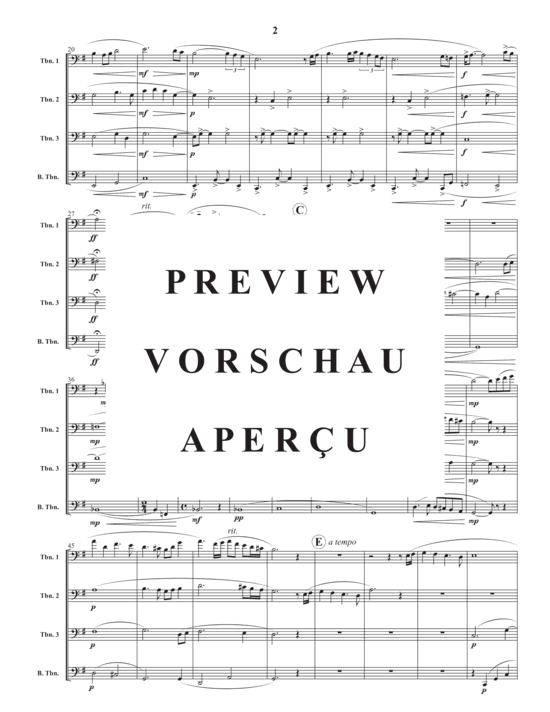 Product gallery: Page 4 of 14 Continuum , , (Trombone Quartet)