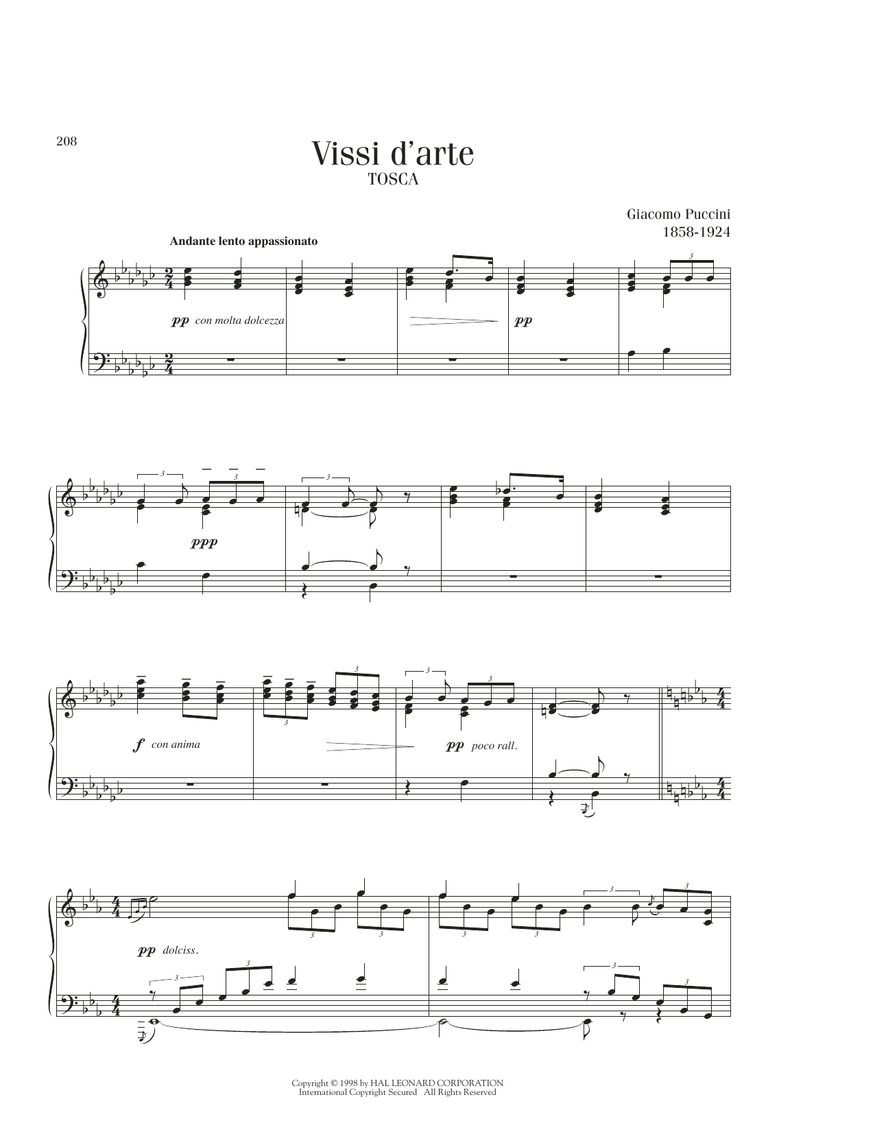 Product picture to: Vissi D'Arte, Vissi D'Amore
