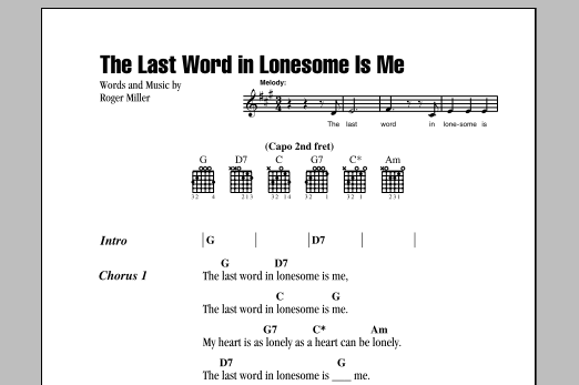 Produktbild zu: The Last Word In Lonesome Is Me