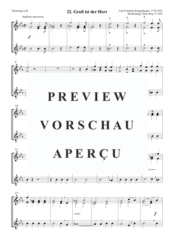 Produktgalerie: Seite 4 von 5 Groß ist der Herr, , Posaunenchor