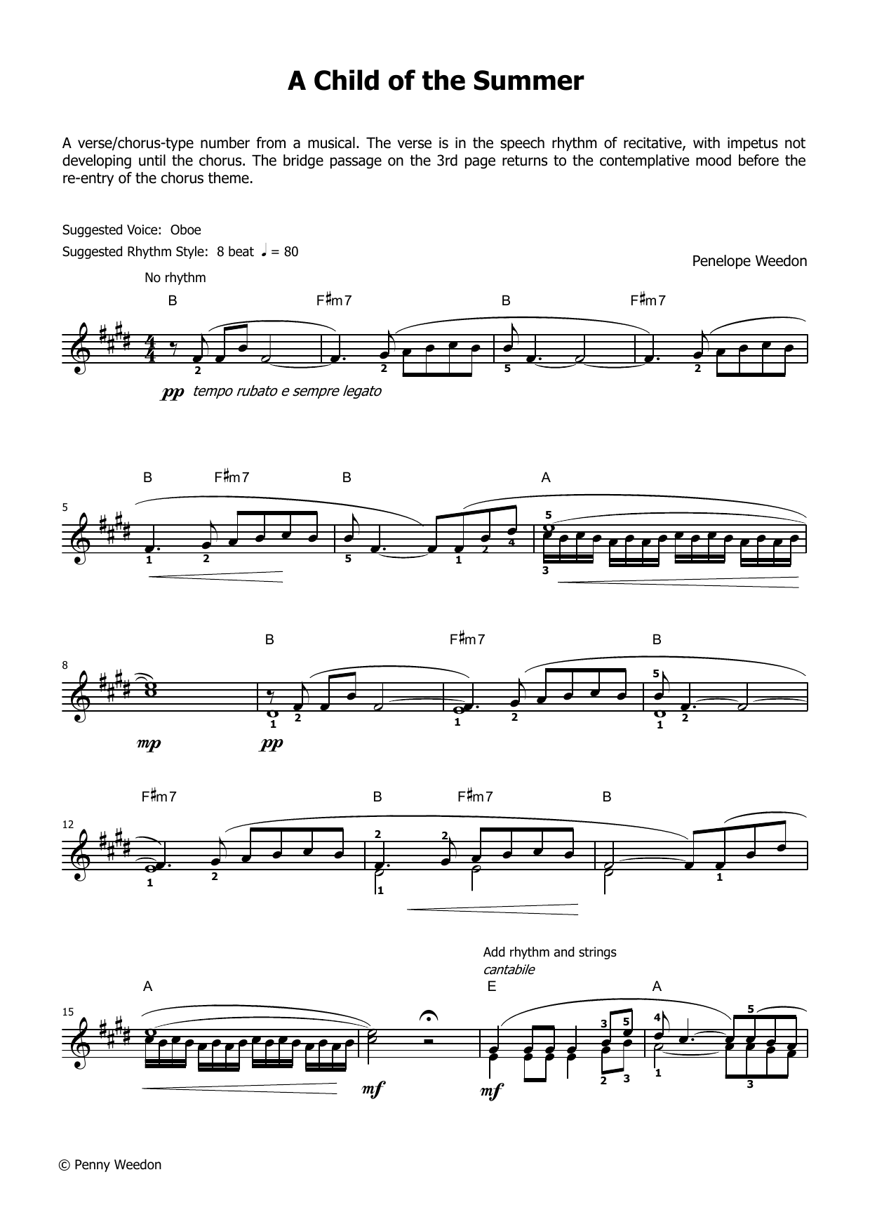 Produktgalerie: Seite 1 von 1 A Child of The Summer (LCME Electronic Keyboard Grade 7 List B), Penny Weedon, Klavier
