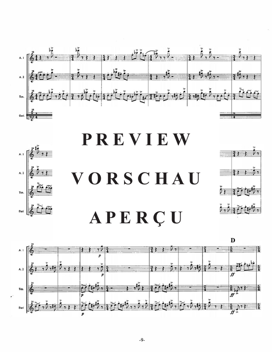 Product gallery: Page 12 of 21 Dream Visions , , (Saxophonquartett SATB)