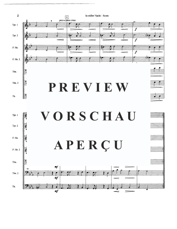 Produktgalerie: Seite 4 von 11 In stiller Nacht (In the Still Night), , Blechbläser Quintett