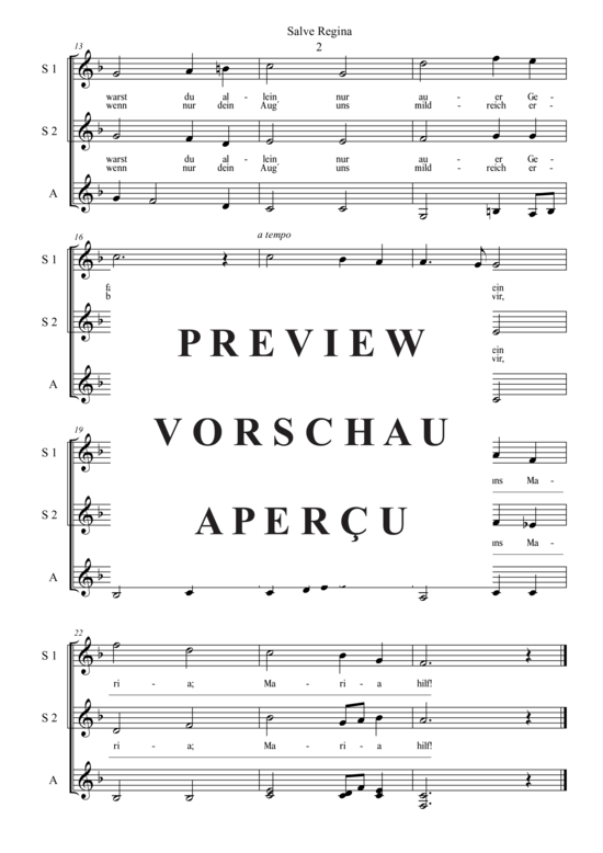 Product gallery: Page 3 of 3 Salve Regina , , (female choir SSA)