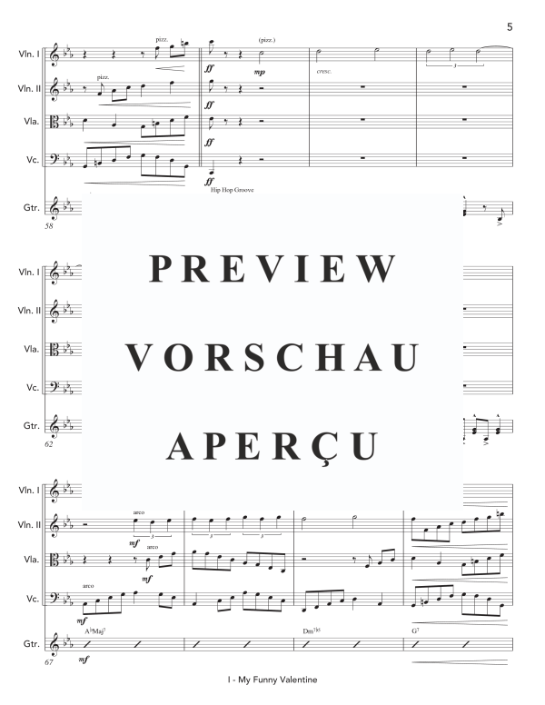 Product gallery: Page 9 of 11 String Quartet #1, , (string quartet and jazz guitar)