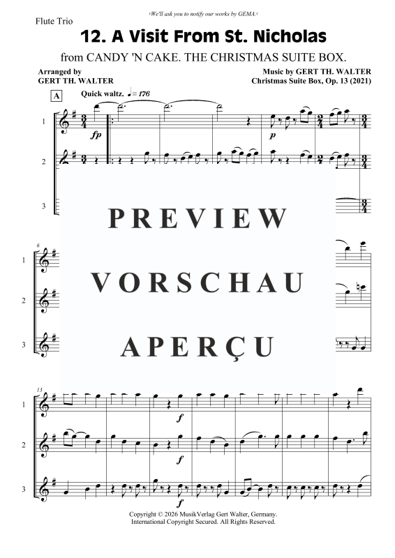 Produktgalerie: Seite 2 von 6 A Visit From St. Nicholas, , Flöten Trio