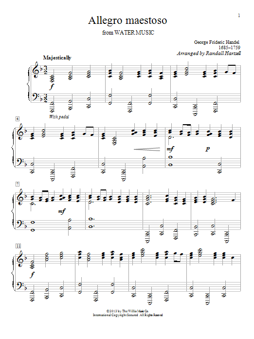Product gallery: Page 1 of 1 Allegro Maestoso, Randall Hartsell