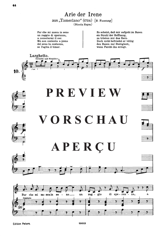 Product gallery: Page 2 of 5 Par che mi nasca in seno, , Alto Solo and Piano