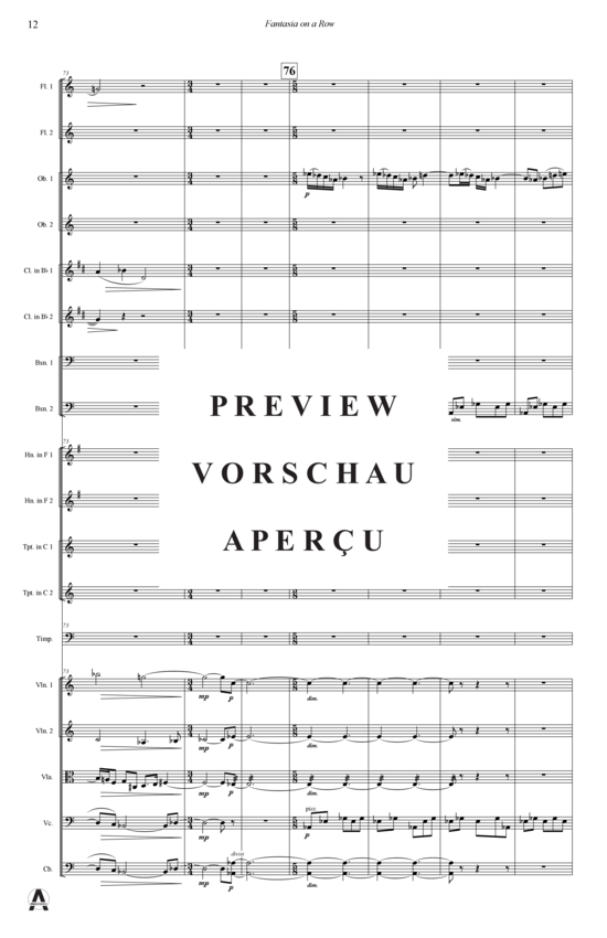 Produktgalerie: Seite 15 von 21 Fantasia on a Row , , (Orchester)