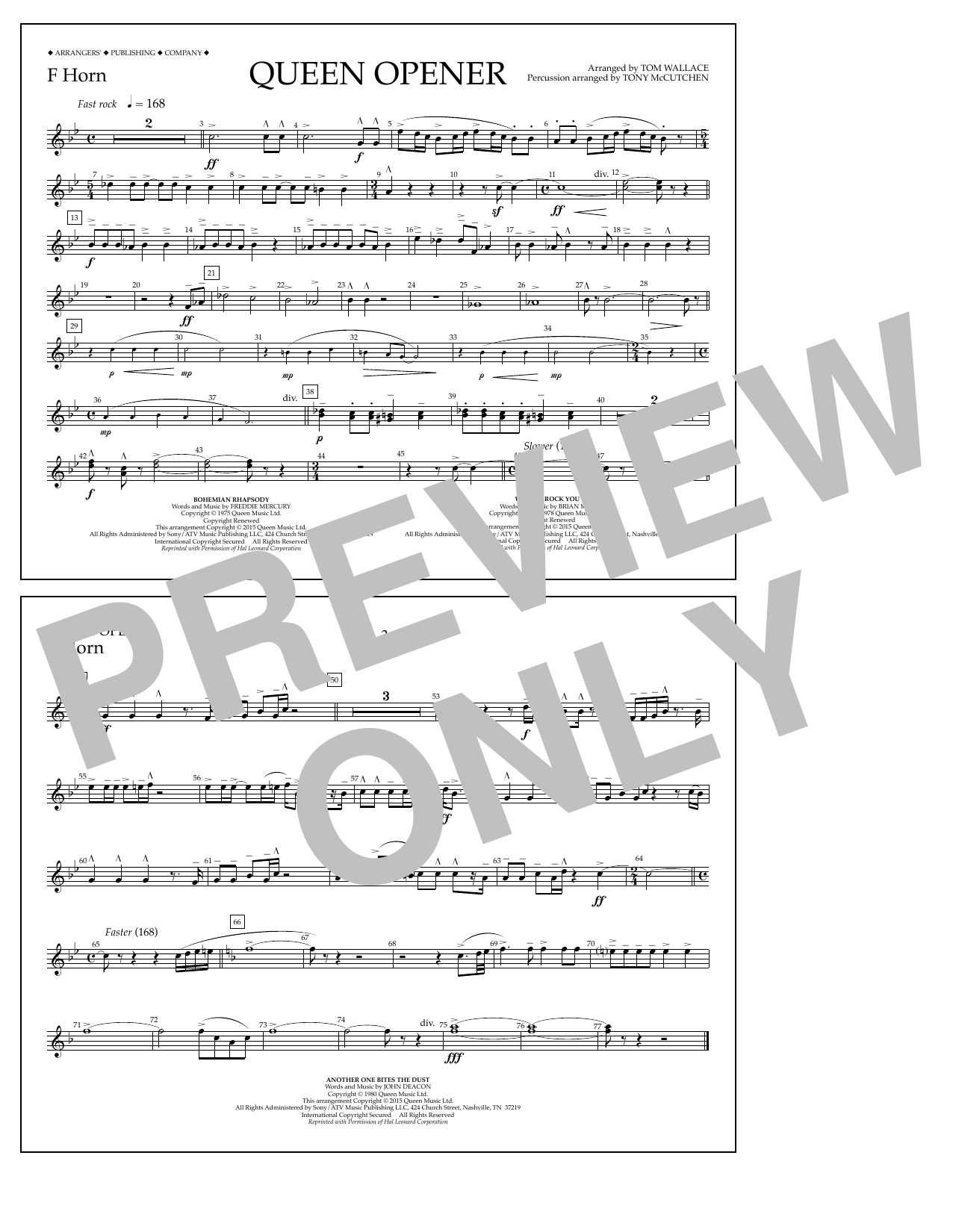 Product picture to: Queen Opener - F Horn