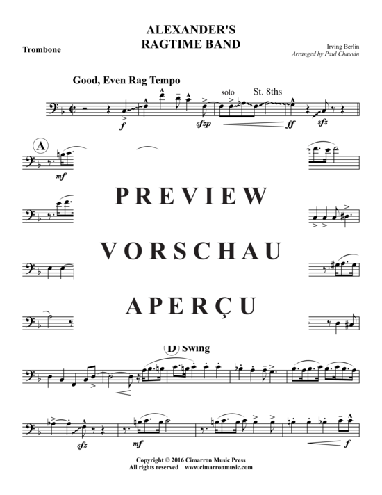Produktgalerie: Seite 12 von 15 Alexander's Ragtime Band , , (Blechbläserquintett)