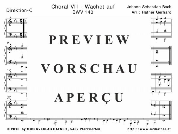 gallery: Choral VII - Wachet auf, , (Großes Blasorchester)