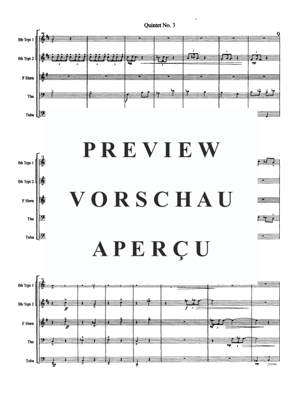 Produktgalerie: Seite 11 von 11 Quintet No. 3, , Blechbläserquintett