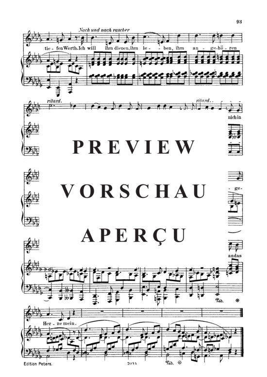 Product gallery: Page 3 of 3 Du ring an meinem finger, Op.42 No.4, , Low Voice and Piano