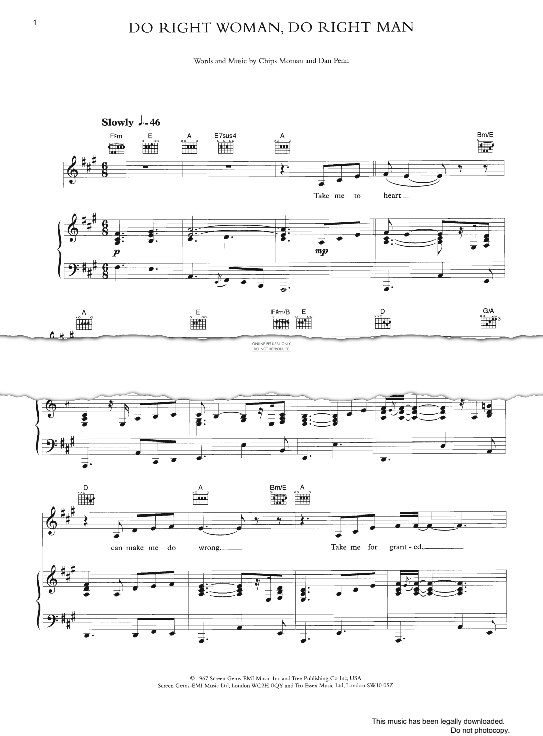 Product gallery: Page 1 of 1 Do Right Woman, Do Right Man, Aretha Franklin