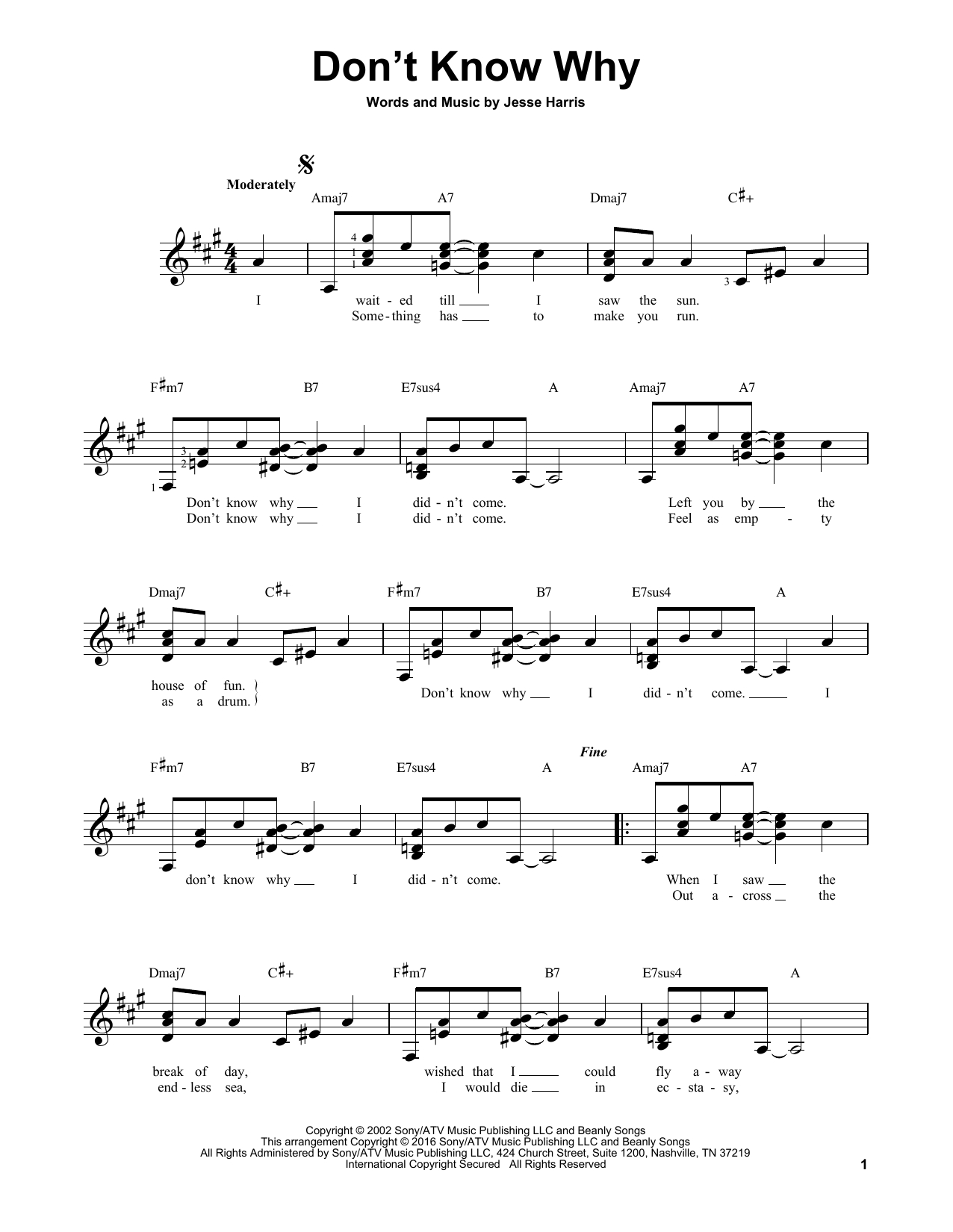 Product gallery: Page 1 of 1 Don't Know Why, Norah Jones