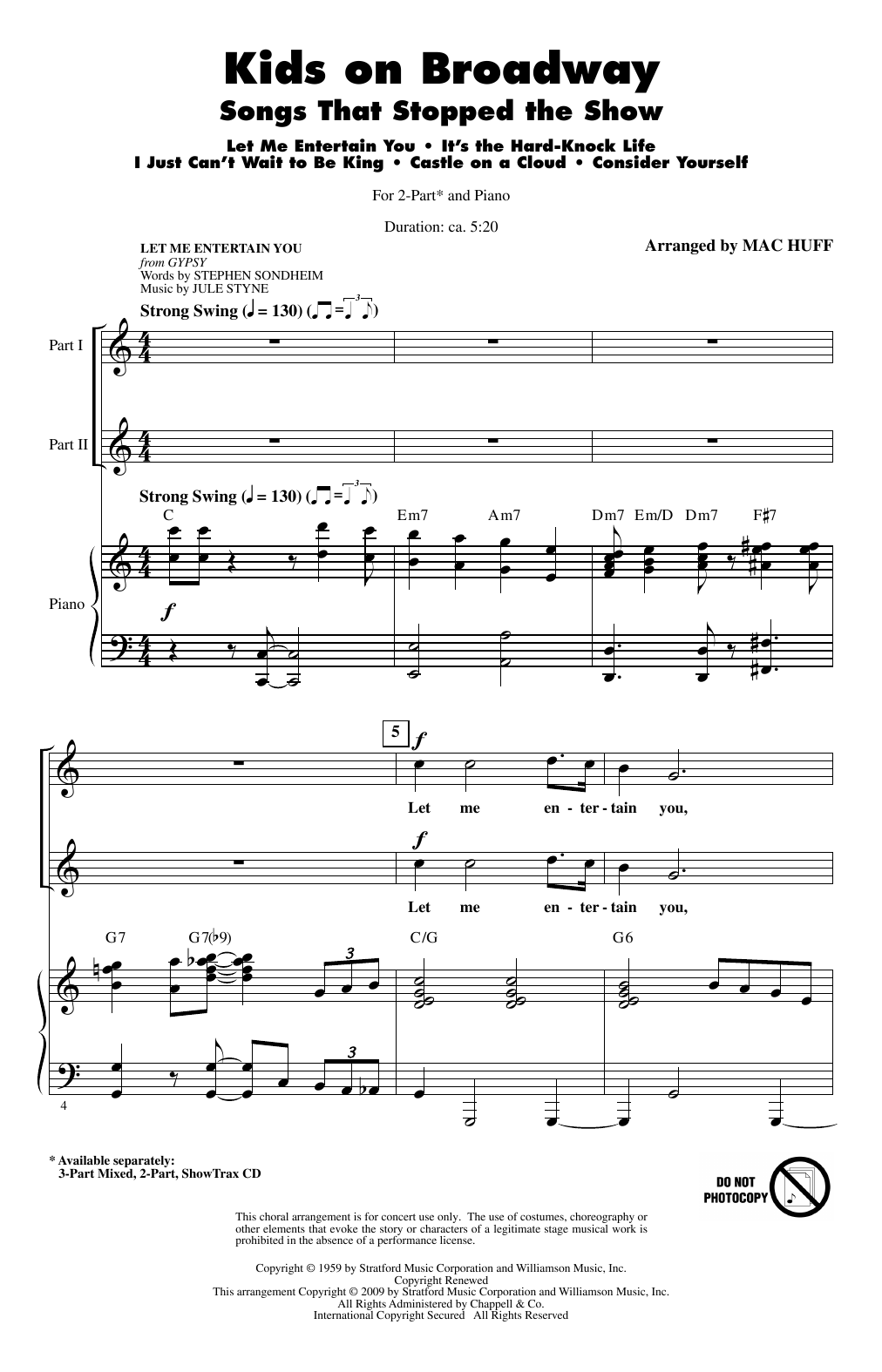Produktbild zu: Kids On Broadway: Songs That Stopped The Show (Medley)