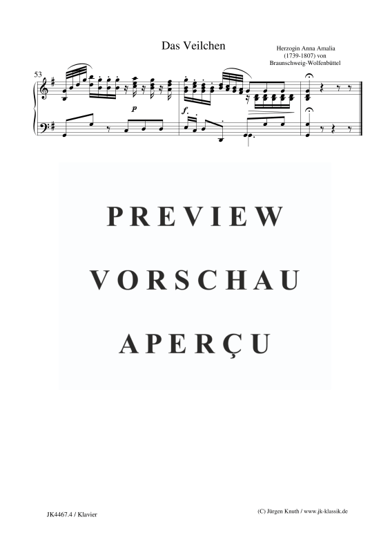 Produktgalerie: Seite 11 von 11 Das Veilchen, , Gesang hoch und Klavier