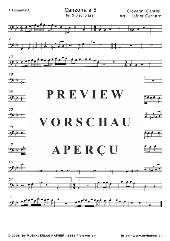 Produktgalerie: Seite 11 von 11 Canzona à 5, , (Blechbläser Quintett)