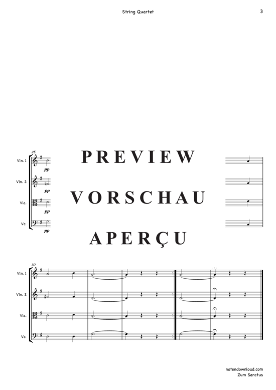 gallery: Zum Sanctus , , (Streicher Quartett)