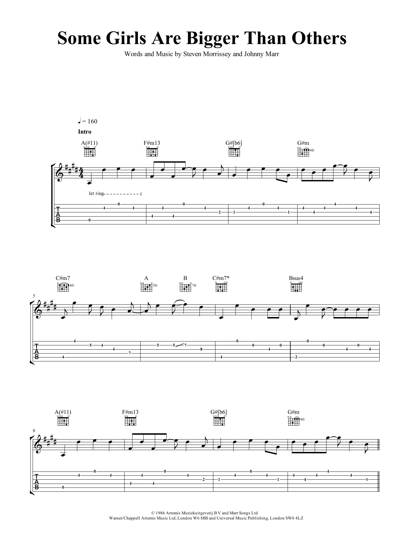 Produktgalerie: Seite 1 von 1 Some Girls Are Bigger Than Others, The Smiths, Gitarre