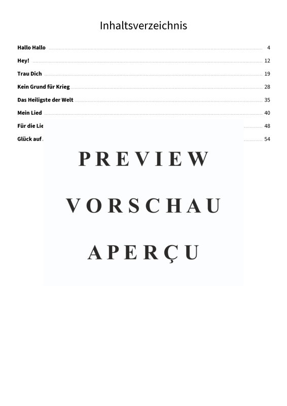 Produktgalerie: Seite 5 von 11 Das Heiligste der Welt - Acht Berge-Lieder mit Gesang und Klavierbegleitung, Berge, Gesang und Klavier
