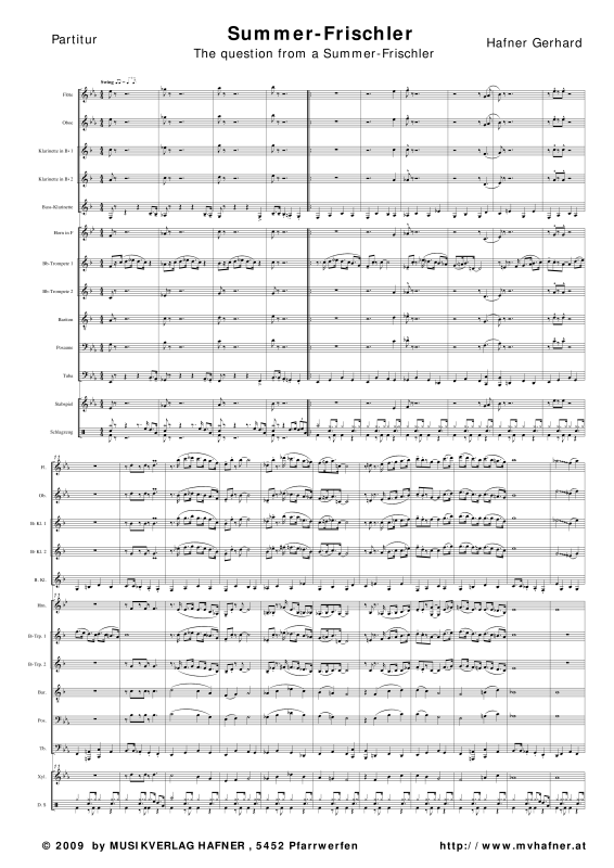 Product gallery: Page 1 of 11 Summer-Frischler, , (Youth wind orchestra)