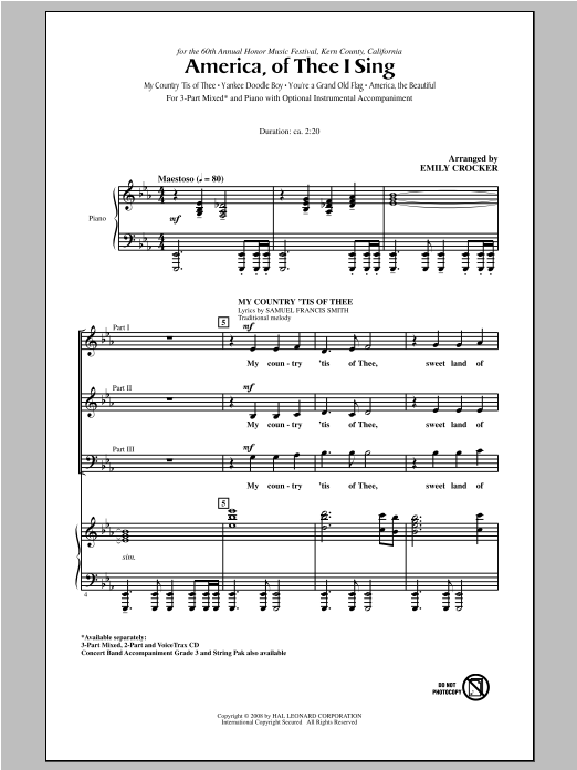 Produktbild zu: America, Of Thee I Sing