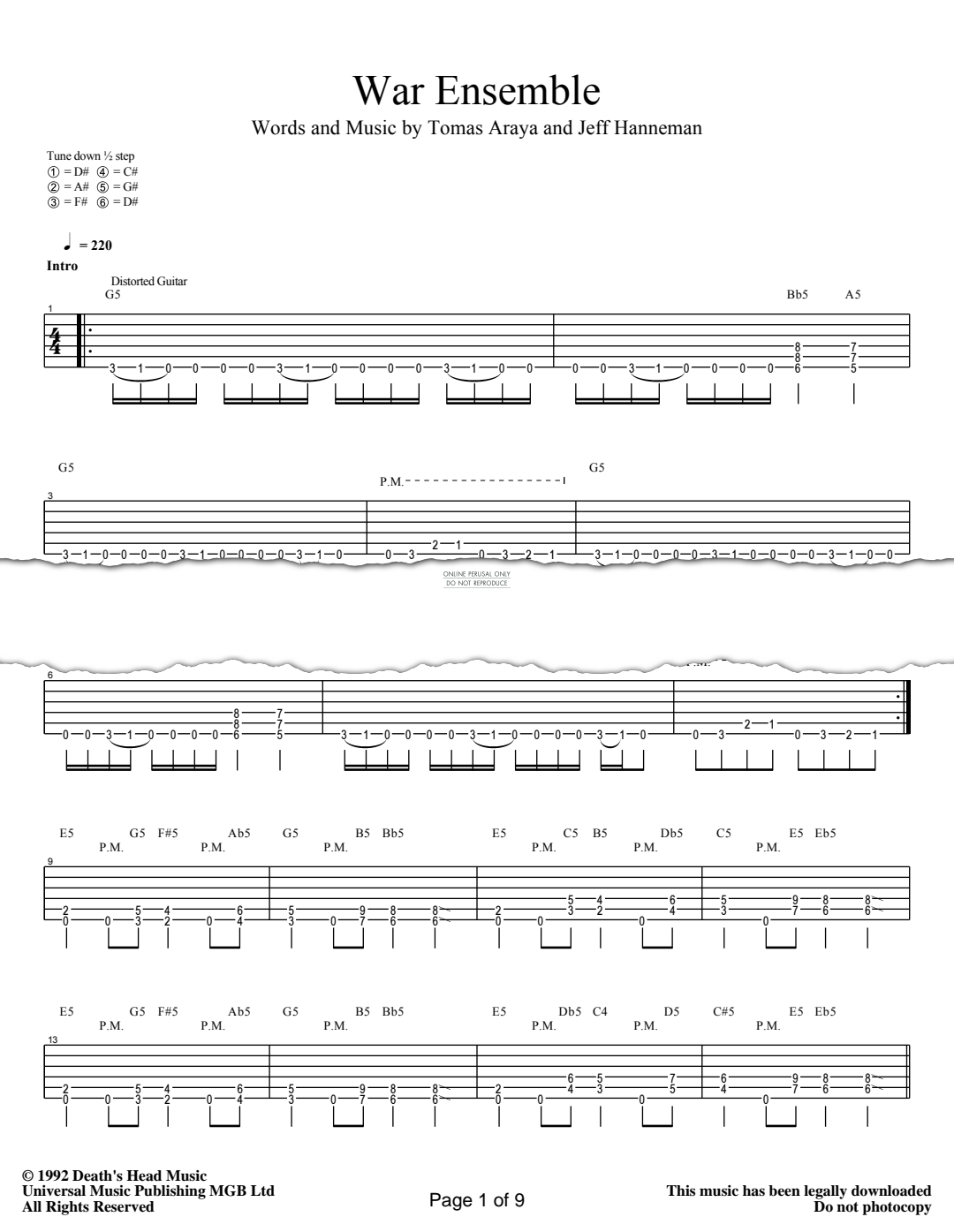 Product gallery: Page 1 of 1 War Ensemble, Slayer