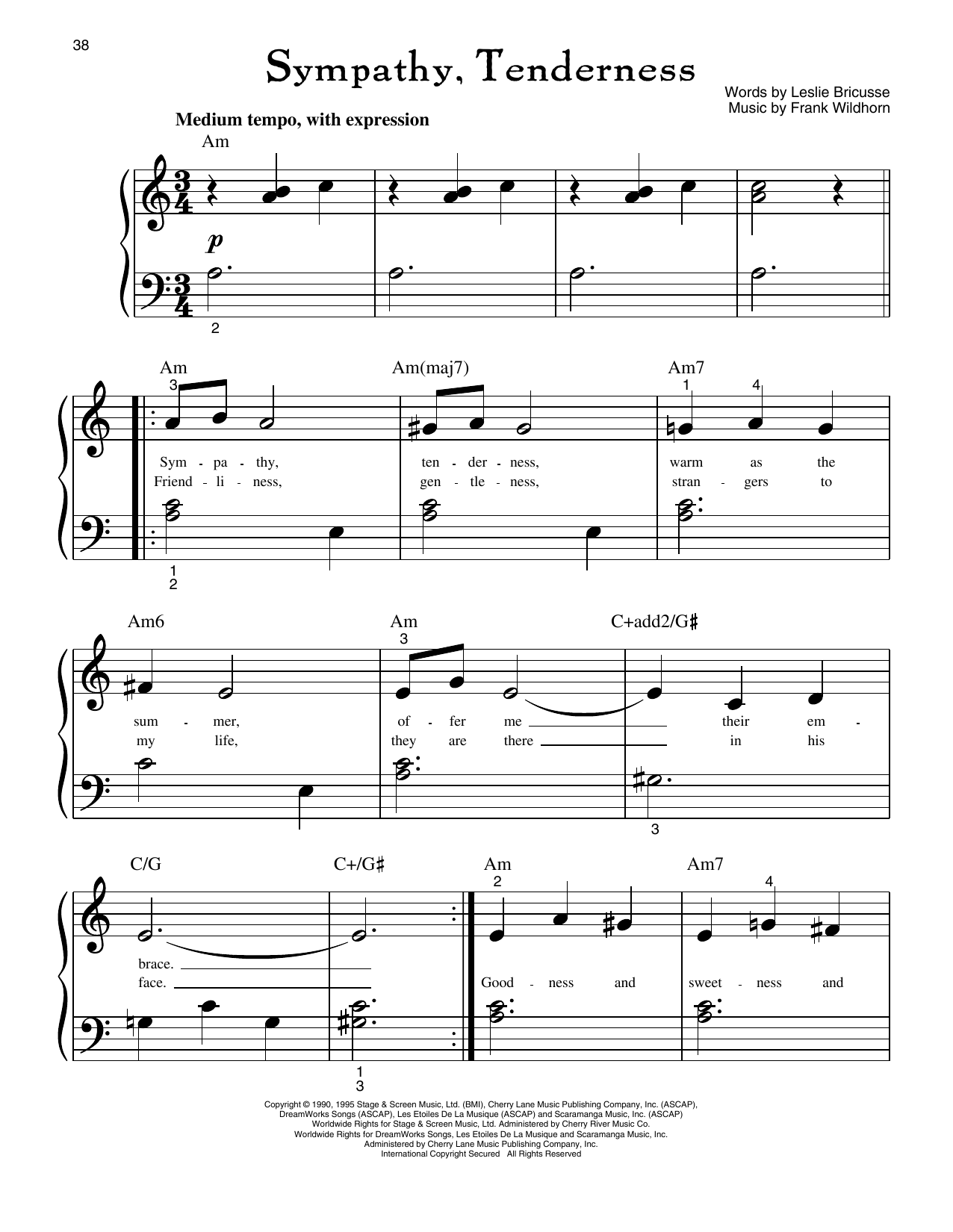 Produktgalerie: Seite 1 von 1 Sympathy, Tenderness (from Jekyll And Hyde), Leslie Bricusse, Klavier