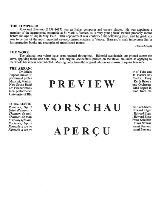 Produktgalerie: Seite 5 von 21 Fantasie a tre voci (fantasie for three instruments) , , Tubatrio