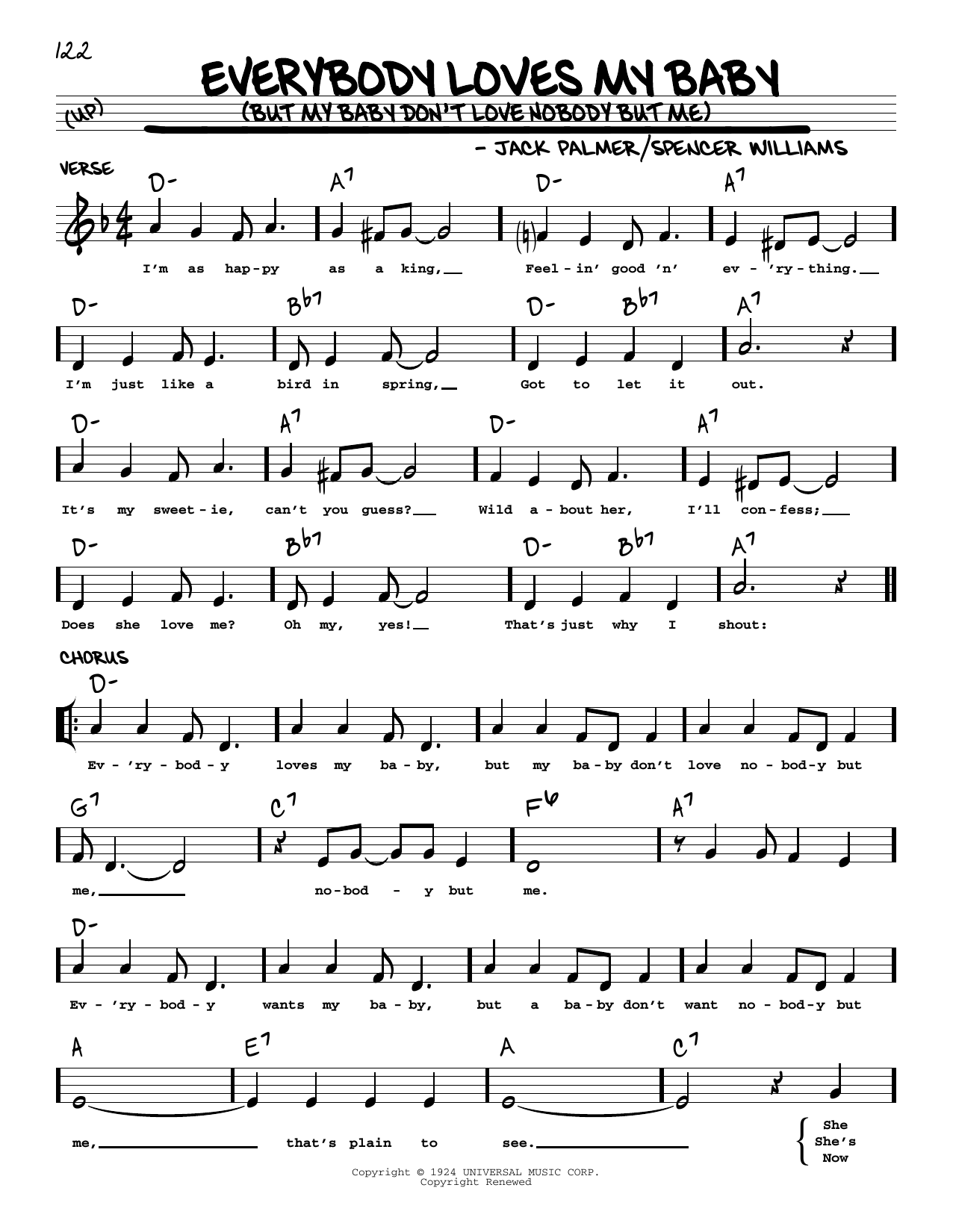 Product picture to: Everybody Loves My Baby (But My Baby Don't Love Nobody But Me) (arr. Robert Rawlins)
