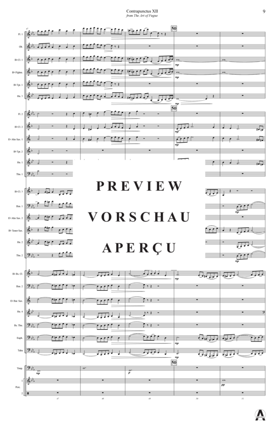 Produktgalerie: Seite 12 von 21 Contrapunctus 12 aus Kunst der Fuge , , (Concert Band)
