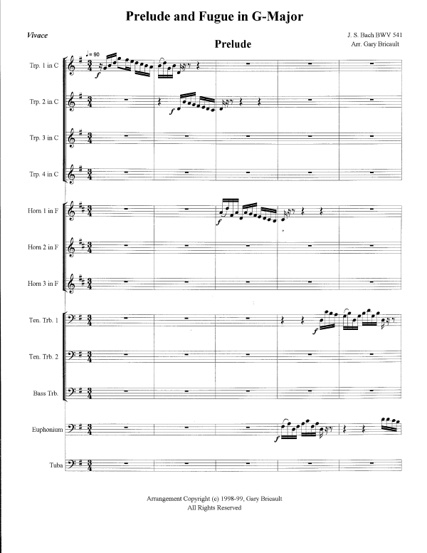 Product picture to: Prelude and Fugue in G Minor, BWV 541Johann Sebastian Bach