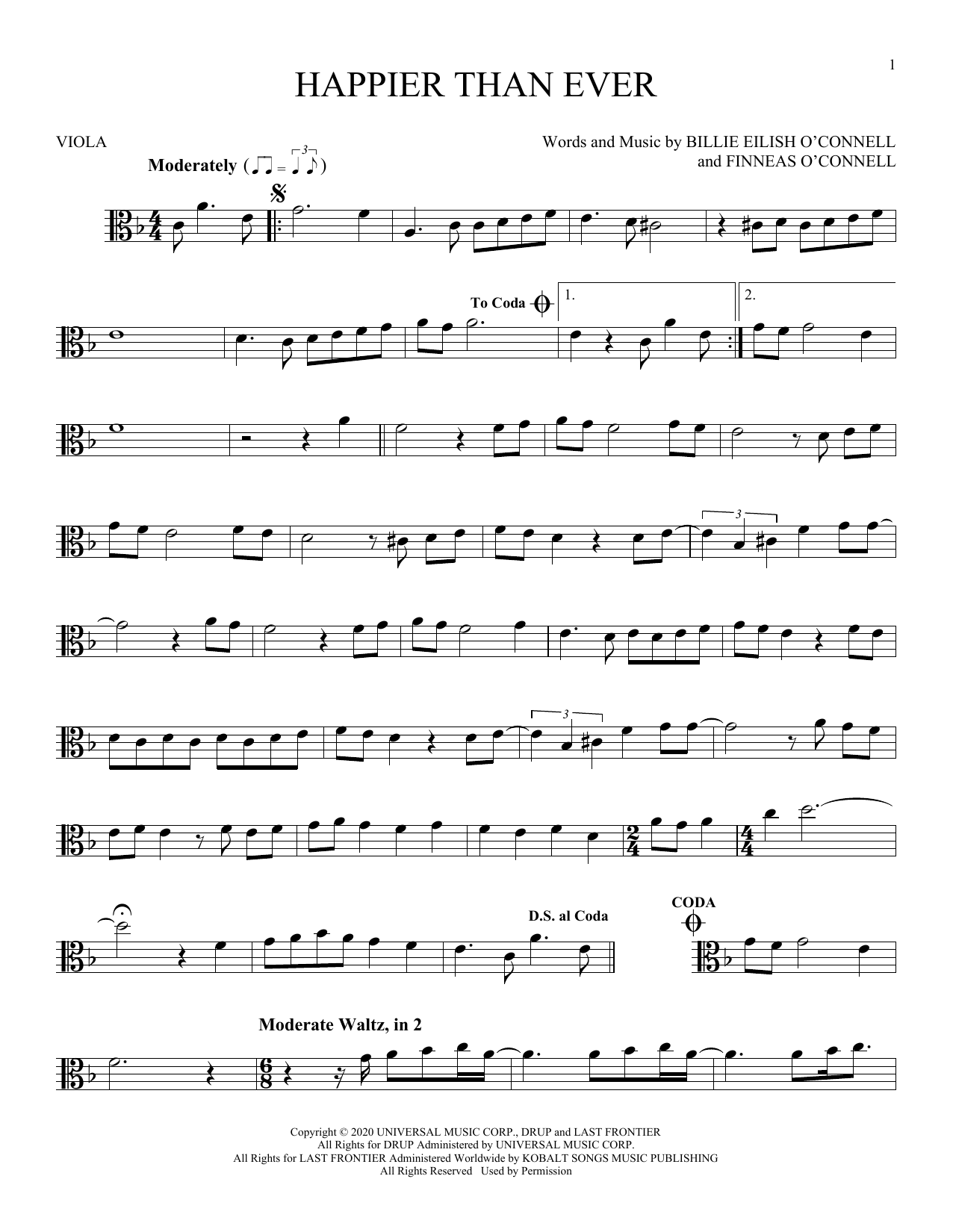 Product gallery: Page 1 of 1 Happier Than Ever, Billie Eilish