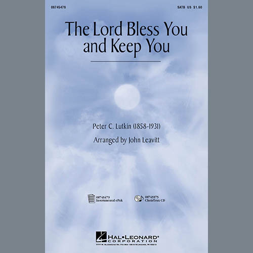 cover: Lord Bless You And Keep You, Peter C. Lutkin, Peter Lutkin