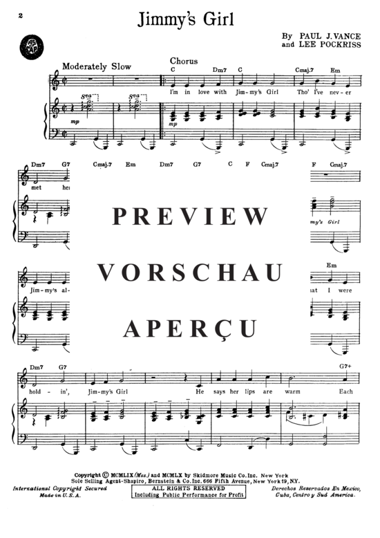 Produktgalerie: Seite 3 von 8 Jimmy's Girl , Tillotson, Johnny  , Klavier und Gesang