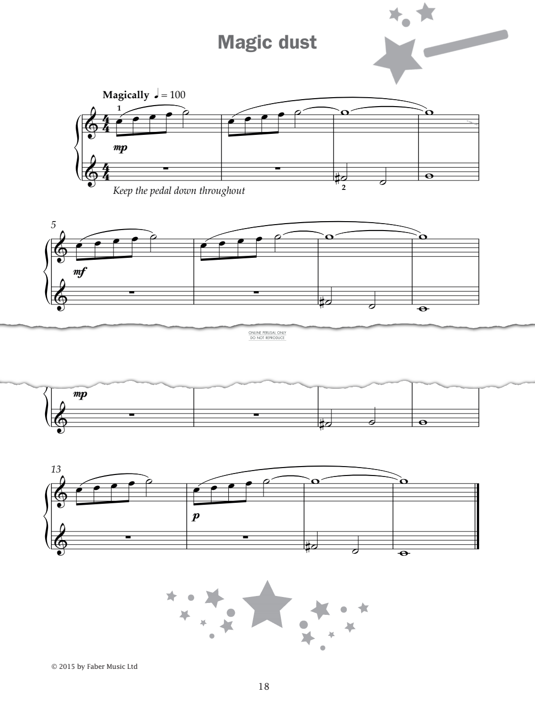 Produktgalerie: Seite 1 von 1 Magic dust (from 'Improve Your Sight-Reading! A Piece a Week Piano Grade 1'), , Klavier