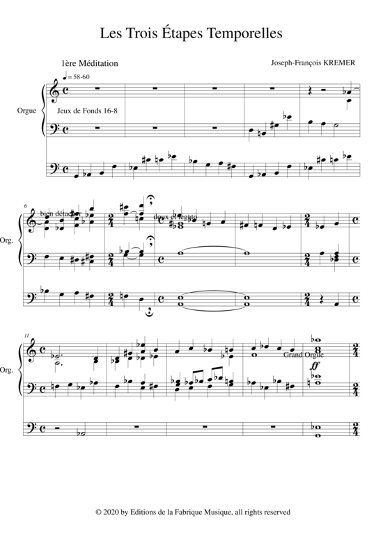 Product picture to: Les Trois Etapes Temporelles Joseph-Francois Kremer