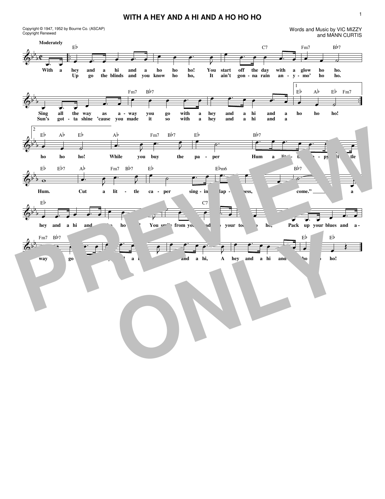 Product gallery: Page 1 of 1 With A Hey And A Hi And A Ho Ho Ho, Mann Curtis