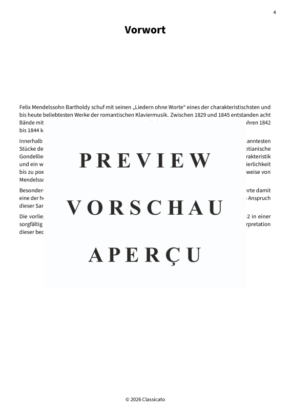 Product gallery: Page 6 of 11 Lieder ohne Worte op. 62, , Solo Piano